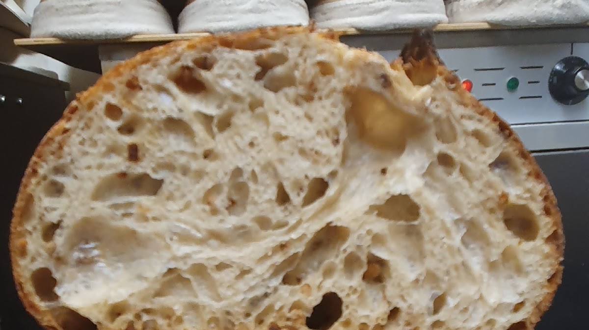 Inside The Fat Batard Bakery, showcasing freshly baked artisan breads and pastries