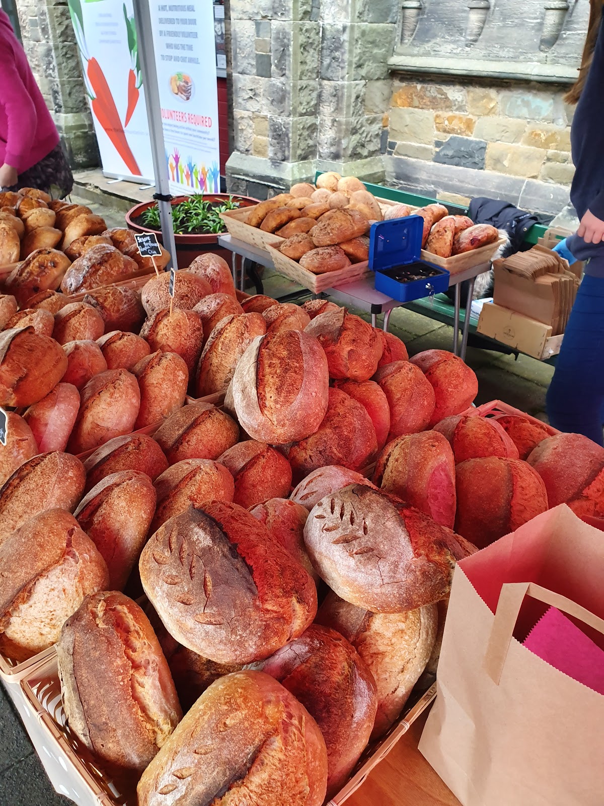 Flaky Danishes and viennoiserie on display